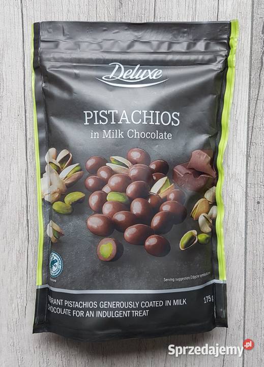 Deluxe Pistacje w mlecznej czekoladzie 175g Chrzanów