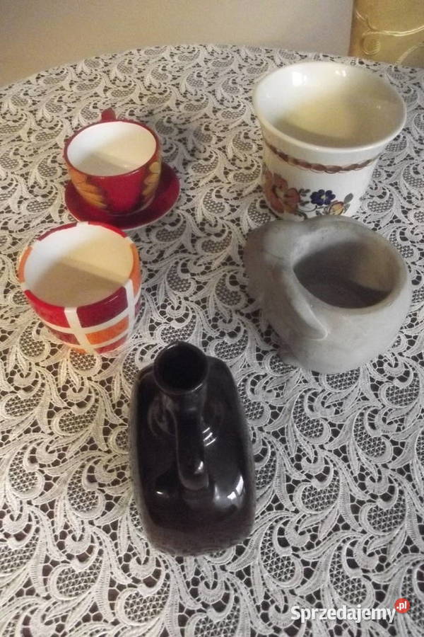 Doniczki małe 4 sztuki ceramiczny wazon wielokolorowy