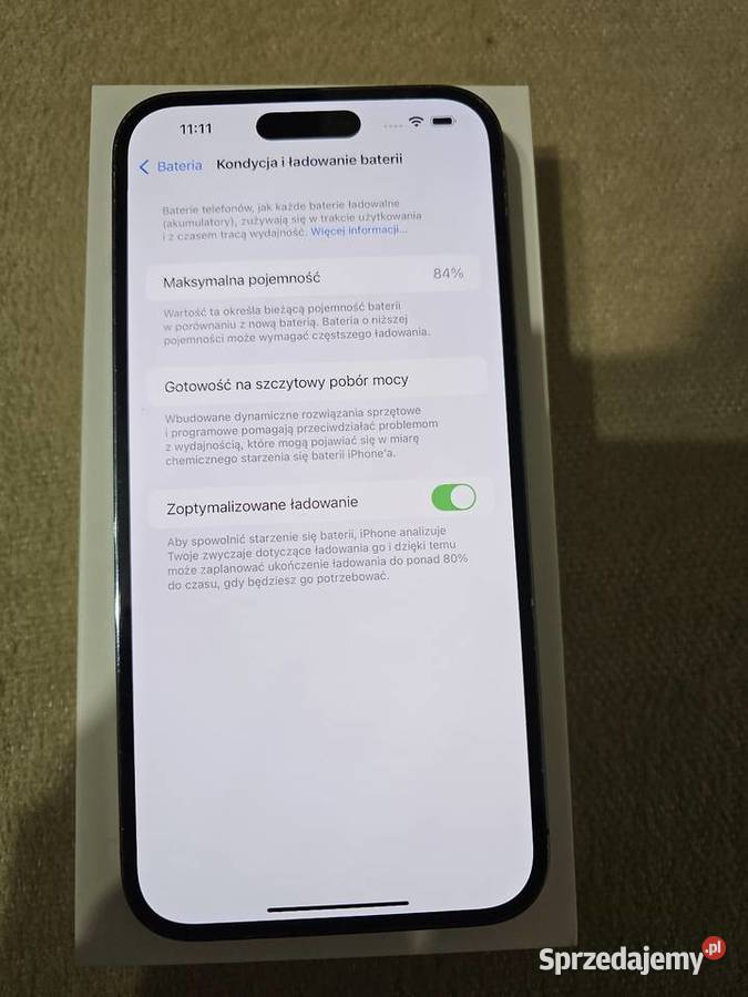 Iphone 14 Pro 256GB Deep Purple stan 100 sprawny