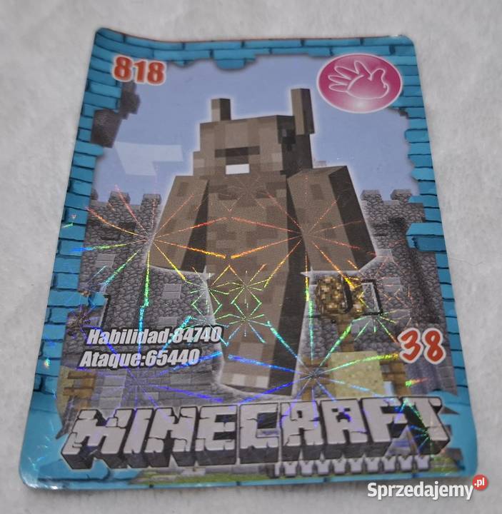 Karta Minecraft 818 38 kamień papier nożyce 6x87 śląskie Czeladź sprzedam