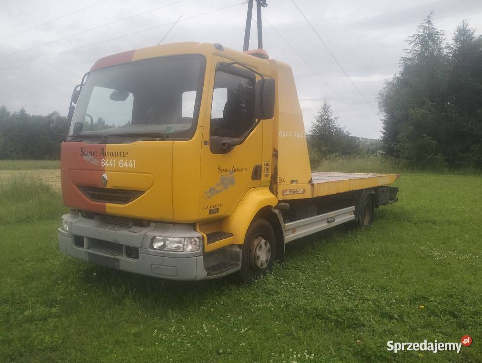 Autolaweta pomoc drogowa Renault midlum Strzyżów
