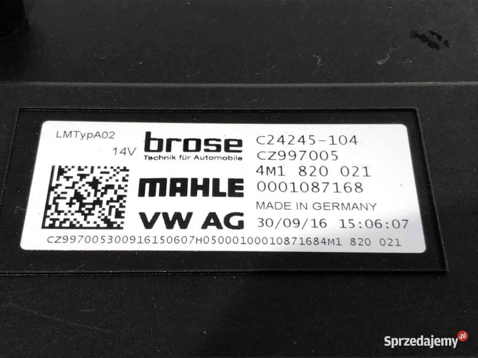 DMUCHAWA NAWIEWU AUDI A5 F5 4M1820021 WENTYLATOR osobowe