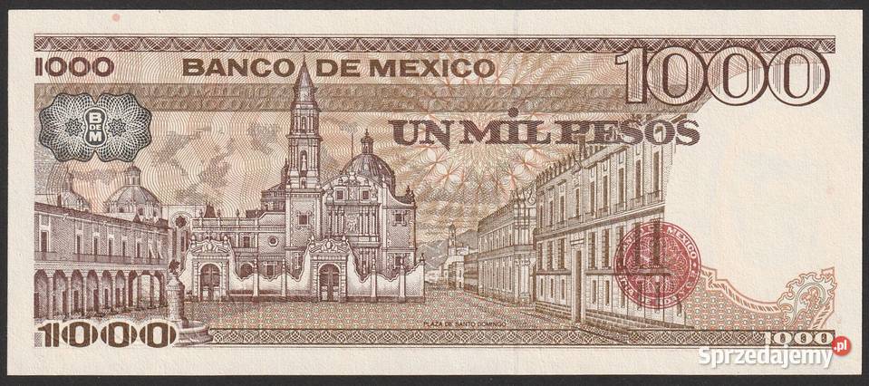 MEKSYK 1000 PESOS 1984 UNC łódzkie