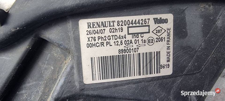 LAMPA LEWA PRZÓD RENAULT KANGOO 15 DCI