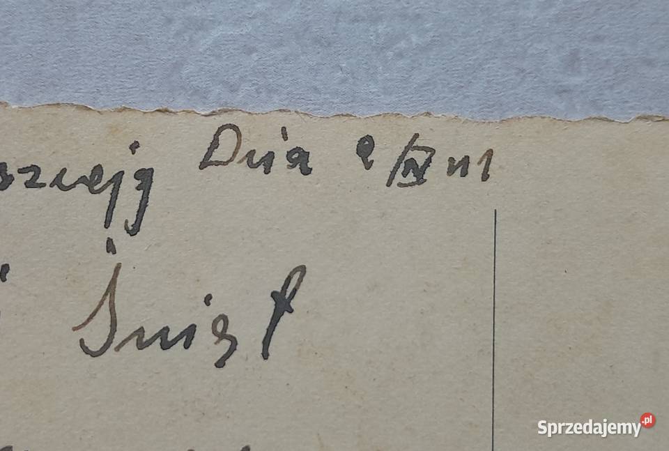 Trzy stare kartki pocztowe II wojna z okupacji w Dąbrowa Górnicza