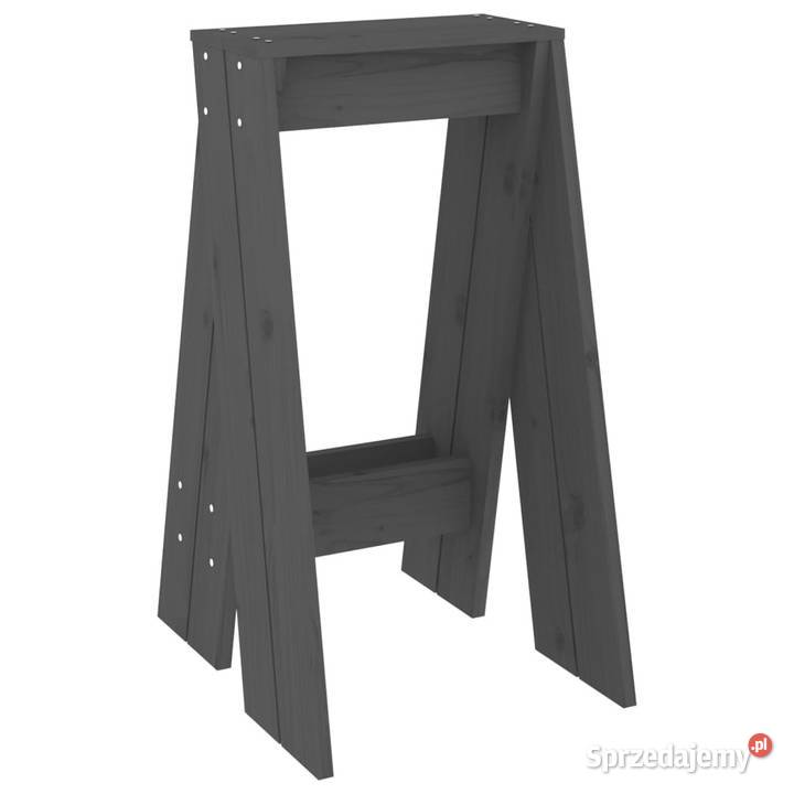 Stołki 2 szare 40x40x75 lite drewno sosnowe mazowieckie Warszawa