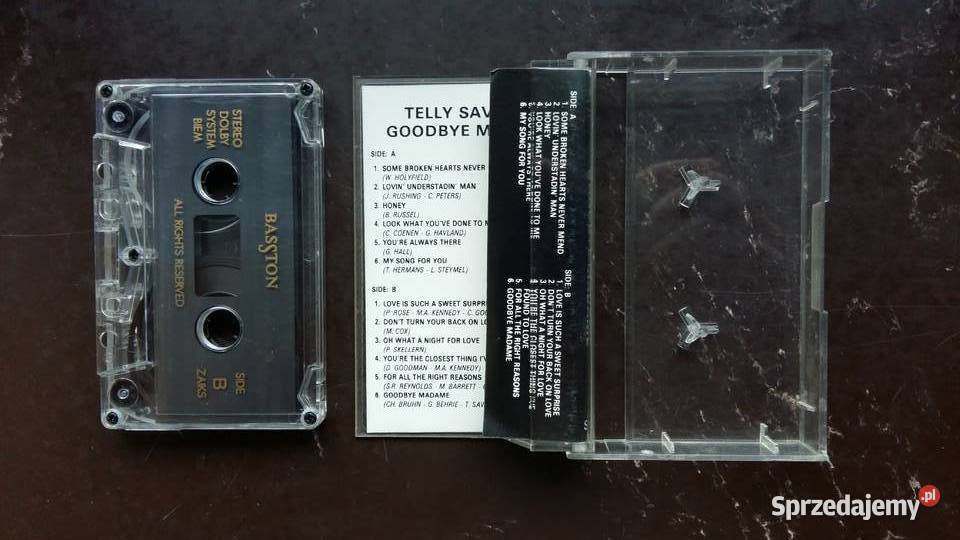 Kaseta magnetofonowa Telly Savalas Goodbye Kultura i Rozrywka Siemiatycze