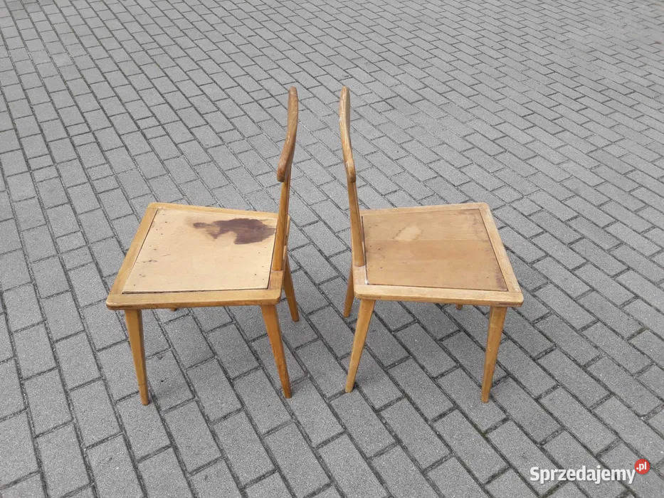 Krzesło zydel proj Aplewicz sp Ład PRL lata 60 pomorskie Gdynia
