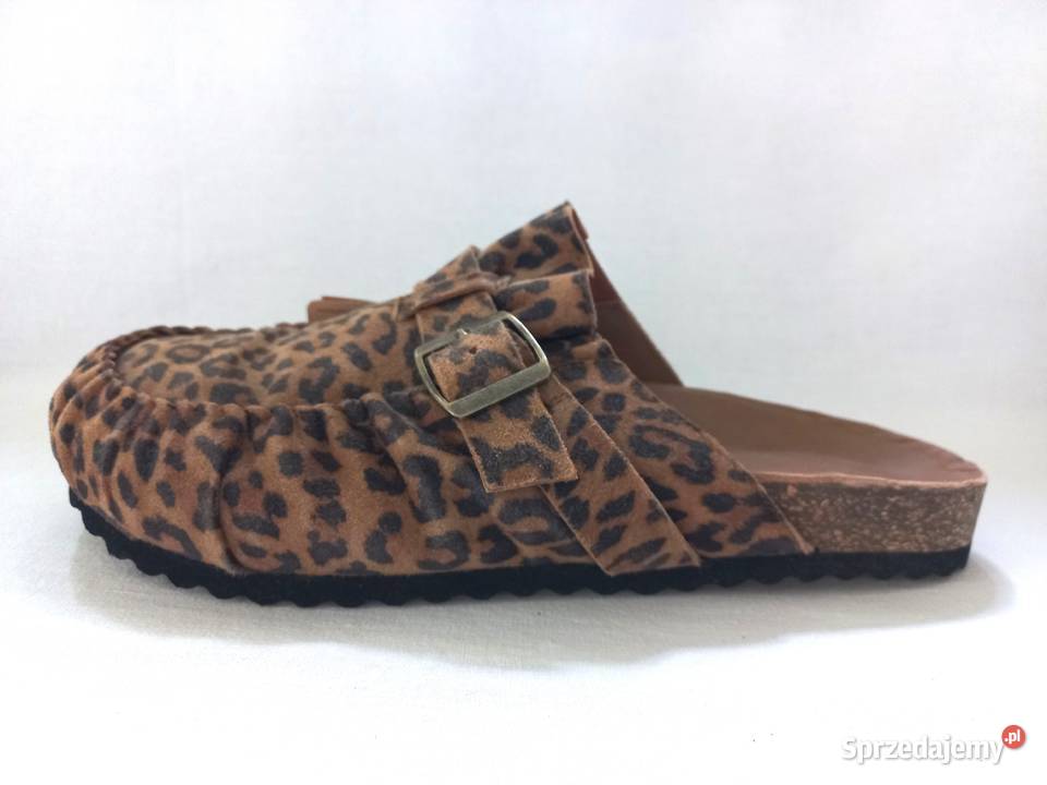 Buty damskie Klapki PANTERKA Chodaki Mule r 4041 Sandały i klapki Białystok sprzedam
