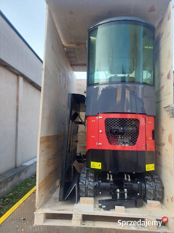 Minikoparka z kabiną W12 na gąsiennicach komplet śląskie Wodzisław Śląski