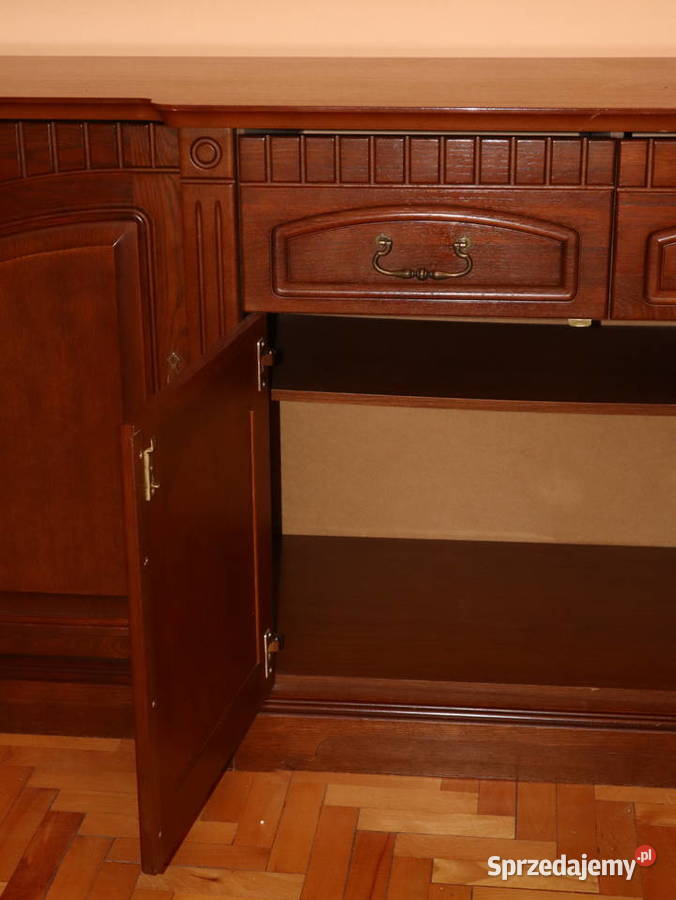 Elegancki kredens drewniany z szufladami i 53.5cm pomorskie