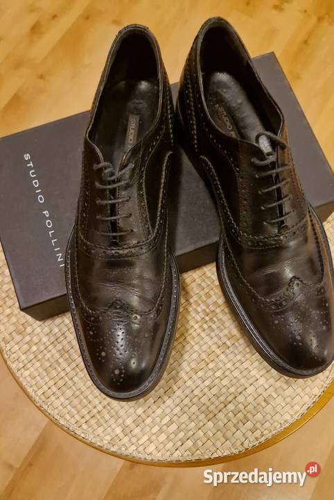 Damskie buty z naturalnej skóry czarnej marki sprzedam