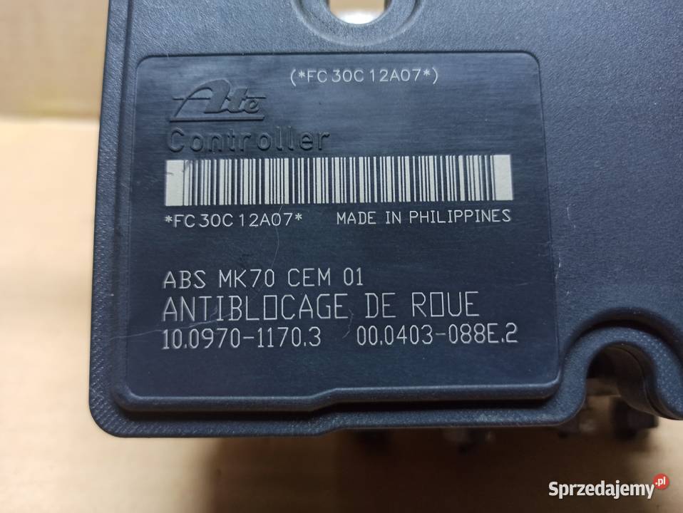 Peugeot 206 Plus pompa ABS 9675185380 osobowe dolnośląskie Bolesławiec sprzedam