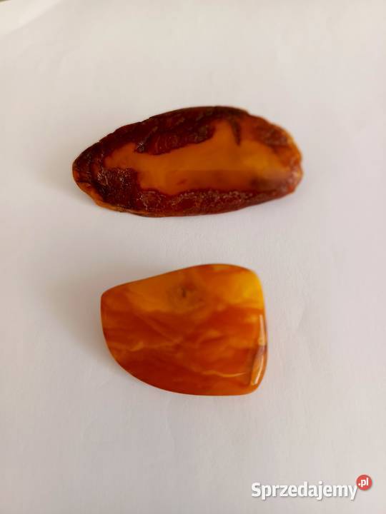 Broszka bursztyn bałtycki stary