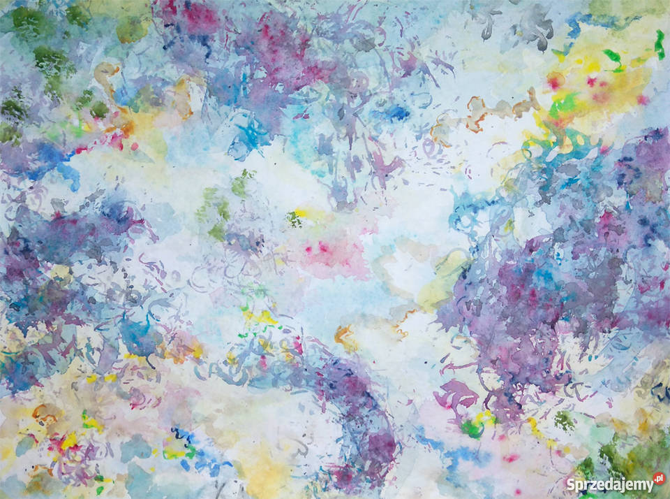 Obraz akwarelowy abstrakcja akwarela abstrakcje dolnośląskie Karpacz