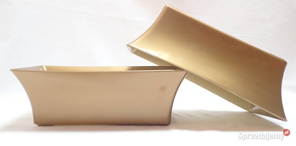 Miski na stroiki IKEBANA DUŻA 27 złote grafitowe śląskie Siewierz