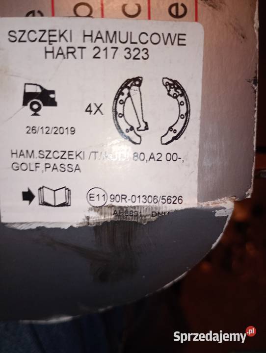 Nowe Szczęki hamulcowe hart 217323 opel astra f Pozostałe dolnośląskie
