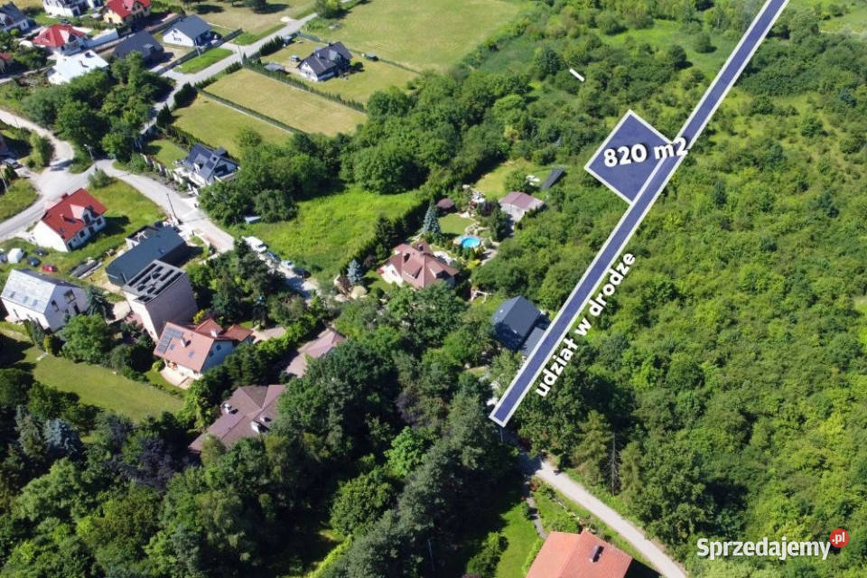 Działka rolna Kraków Skotniki Dębniki 820 m rolna małopolskie