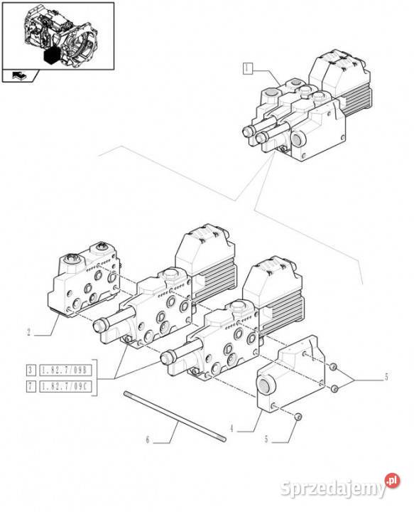 Holland T6010 T6090 T6070 Zawór elektryczny Jastrzębniki