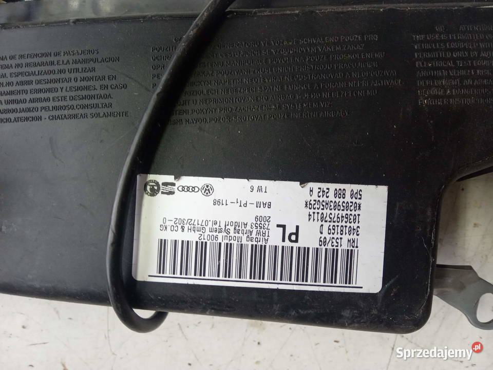VW PASSAT B6 PODUSZKA FOTELA pomorskie Kobylnica