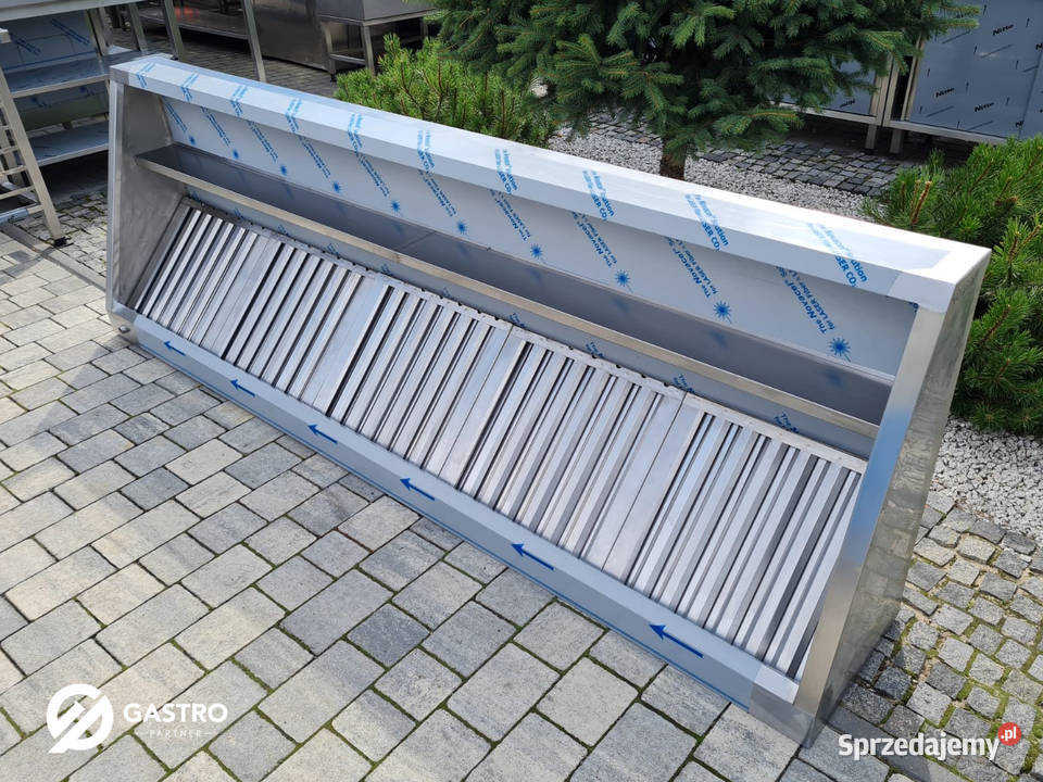 Okap przyścienny skośny spawany 250x80x45 Meble wielkopolskie Ostrów Wielkopolski