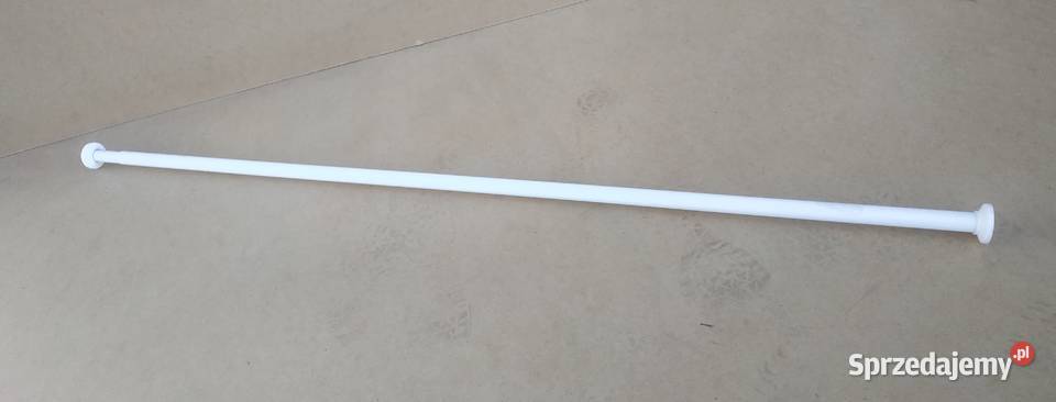 Drążek prysznicowy rozporowy do zasłon biały 110 mazowieckie Warszawa