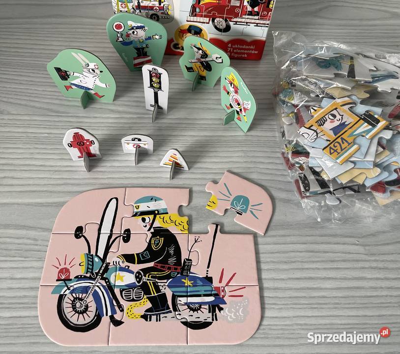 Zabawki Puzzle progresywne CzuCzu Pojazdy w Puzzle sprzedam