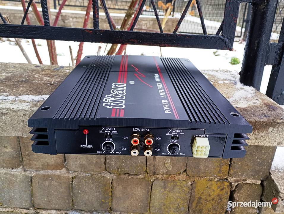 Wzmacniacz samochodowy 4 kanałowy TITAN 400 śląskie Niegowonice