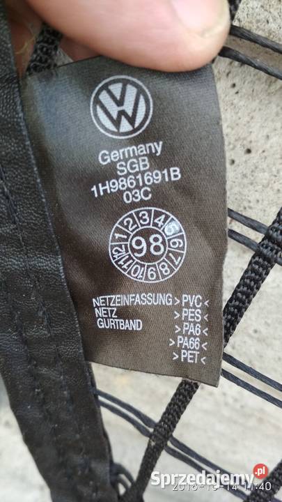 VW Golf III siatka bagażnika zabezpieczająca Ostrzeszów sprzedam