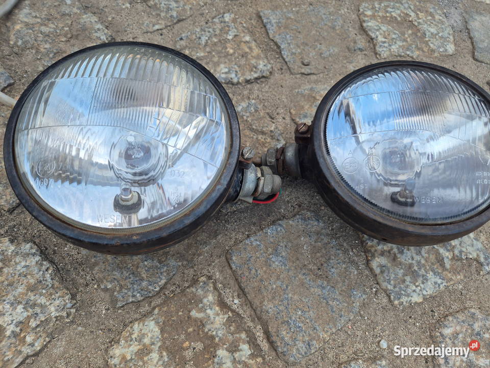 Przednie lampy Ursus C330 metalowe komplet małopolskie Bucze sprzedam