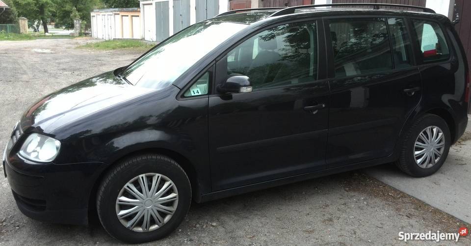 VW TOURAN 19 TDI CZARNY 7 OSOBOWY 6 BIEGOWY ESP zachodniopomorskie Myślibórz