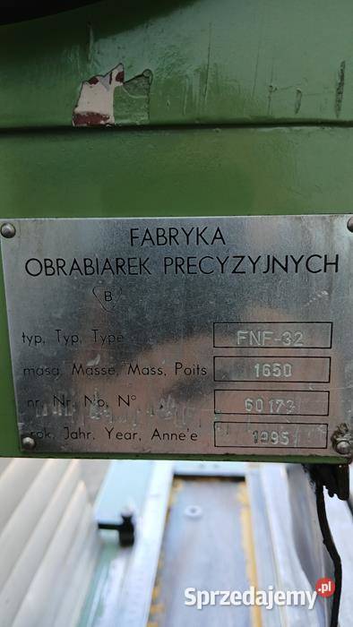 Frezarka uniwersalna AVIA FNF 32 3200000 Netto Produkcja Krobia