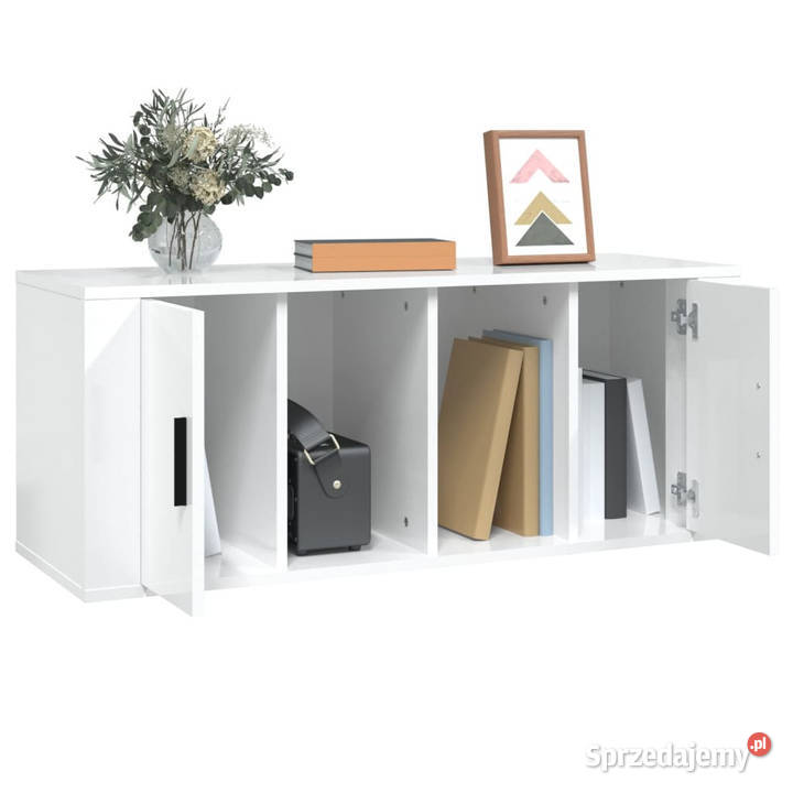 Szafka pod TV wysoki połysk biała 100x35x40 mazowieckie Warszawa sprzedam
