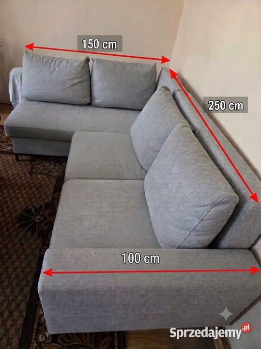 Narożnik rozkładany lewy Agata Meble 150cm Czempiń