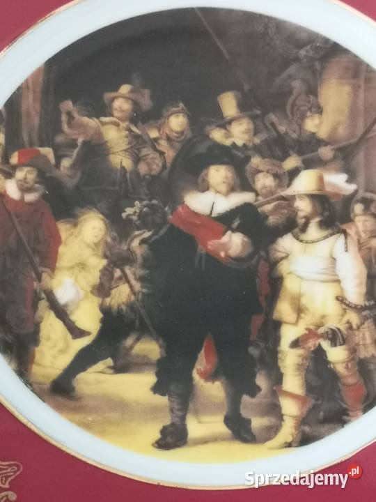 Talerz kolekcjonerski Rembrant porcelanowy Toruń