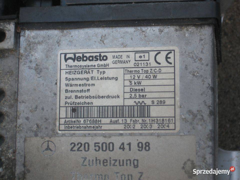 mercedes w220 220 s klasa 32 cdi 197 webasto wielkopolskie Rakoniewice