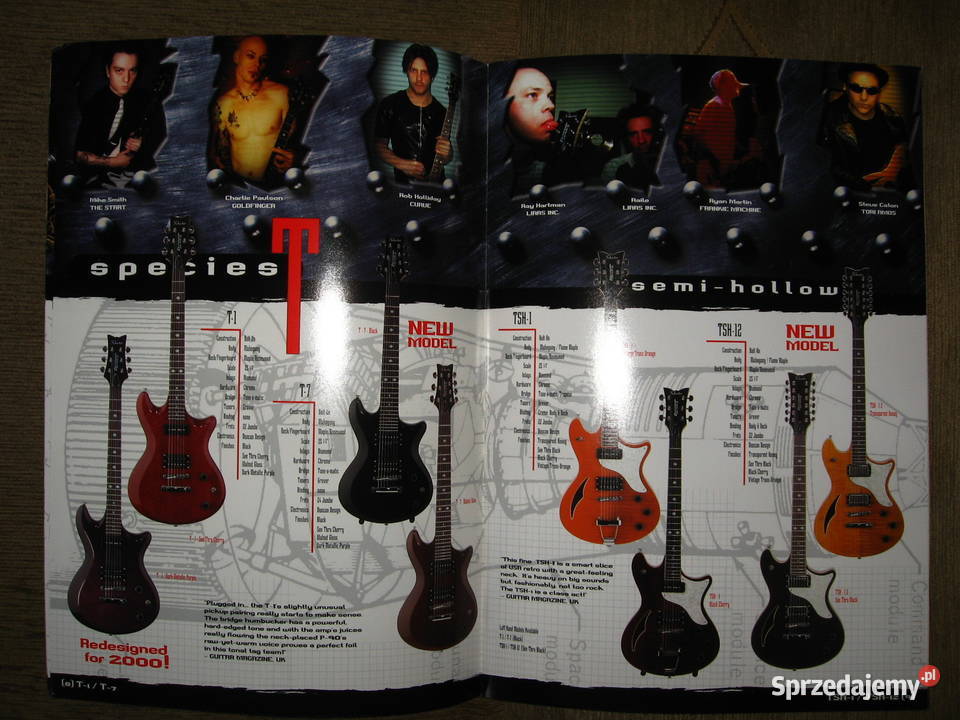 Schecter 2000 guitar catalog katalog gitar Kępice sprzedam