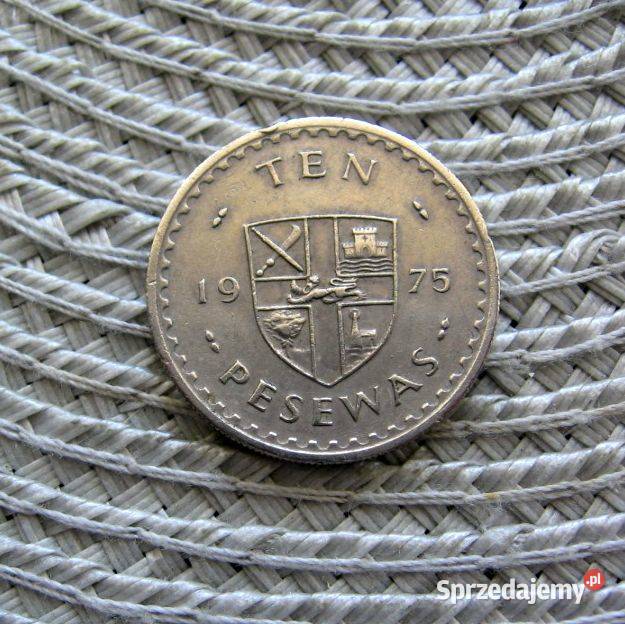 Ghana 10 Pesewas 1975r Kalisz sprzedam