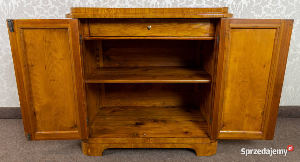 Komoda biedermeier jasna jesion korzeń antyk Swarzędz