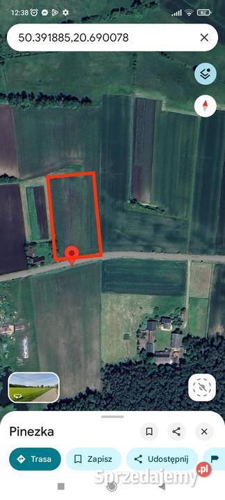 Działka Lesie 7 Uzdrowiska BuskoZdrój 30ar 60ar