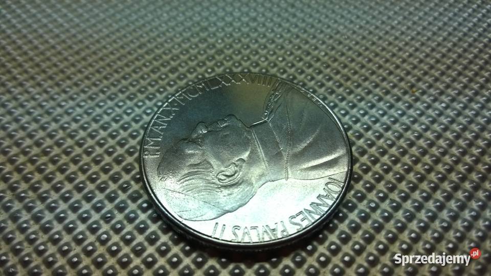 MONETA Watykan 100 lirów 1988 Numizmatyka mazowieckie