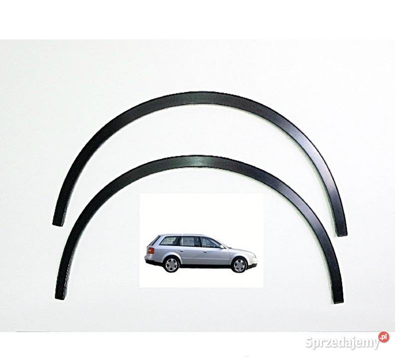 Audi A6 nakładki na błotnik czarny mat 4 sierpy osobowe Części sprzedam