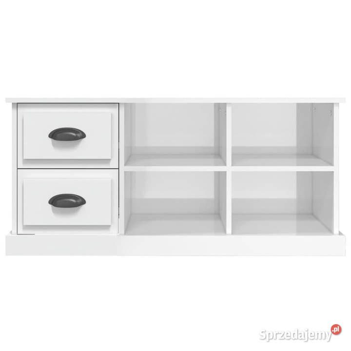 Szafka pod TV wysoki połysk biała 102x355x475 mazowieckie
