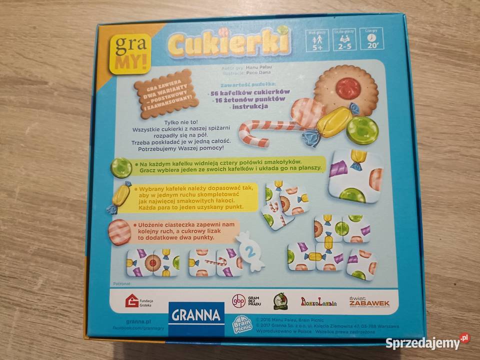 Gra Cukierki Granna 5 lat+ pomorskie Kwidzyn