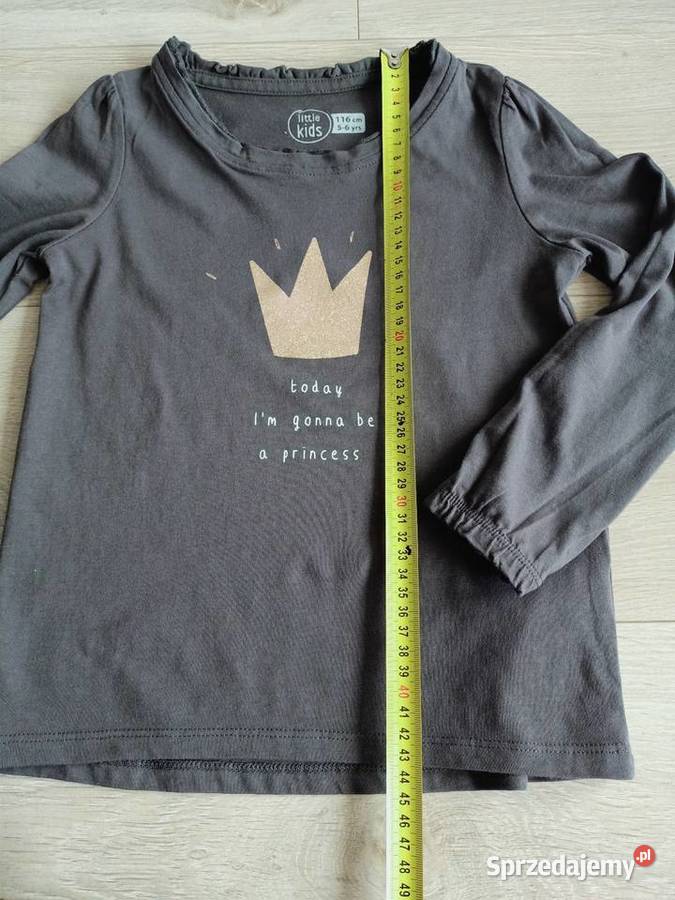Bluzka koszulka dziewczęca na długi rękaw