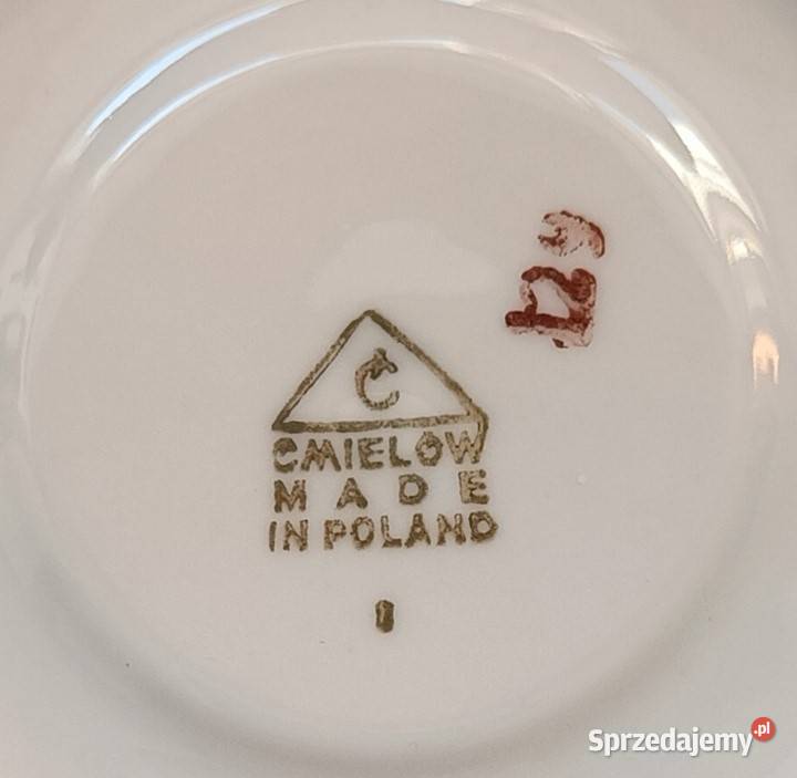 Ćmielów Serwis do kawy herbaty Filiżanki Filiżanki i spodki