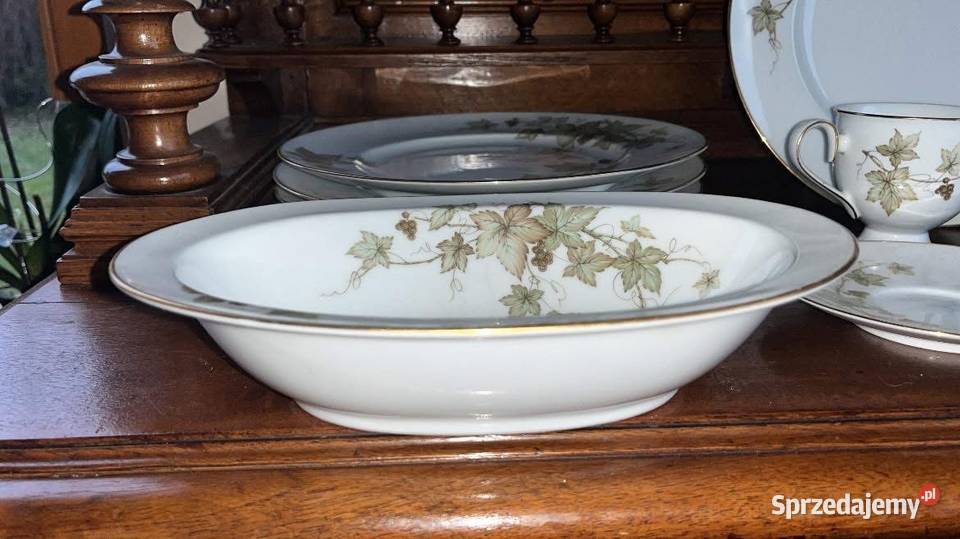 Talerz Syg Noritake IRELAND Liście na gałązkach pomorskie Gdańsk