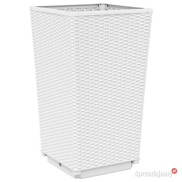 Donice ogrodowe 4 białe 325x325x57 PP WM367854 Warszawa sprzedam