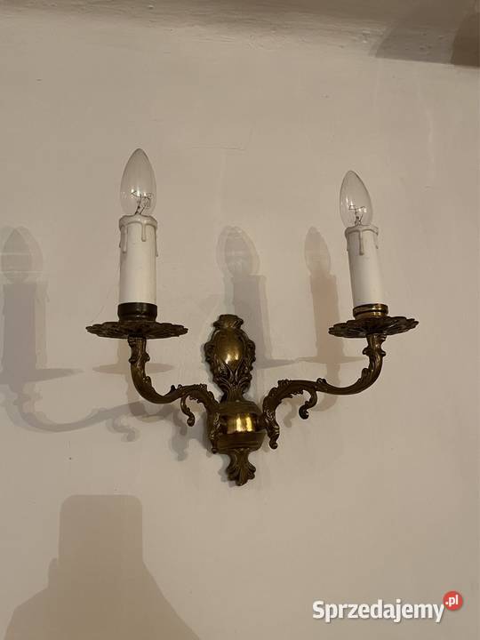 Kinkiet lampa PRL Warszawa