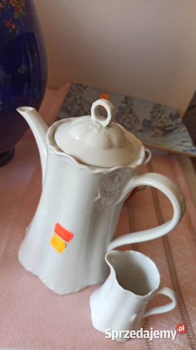 Dzbanek Seltmann Weiden Germany Biały niebieskie Gdańsk sprzedam